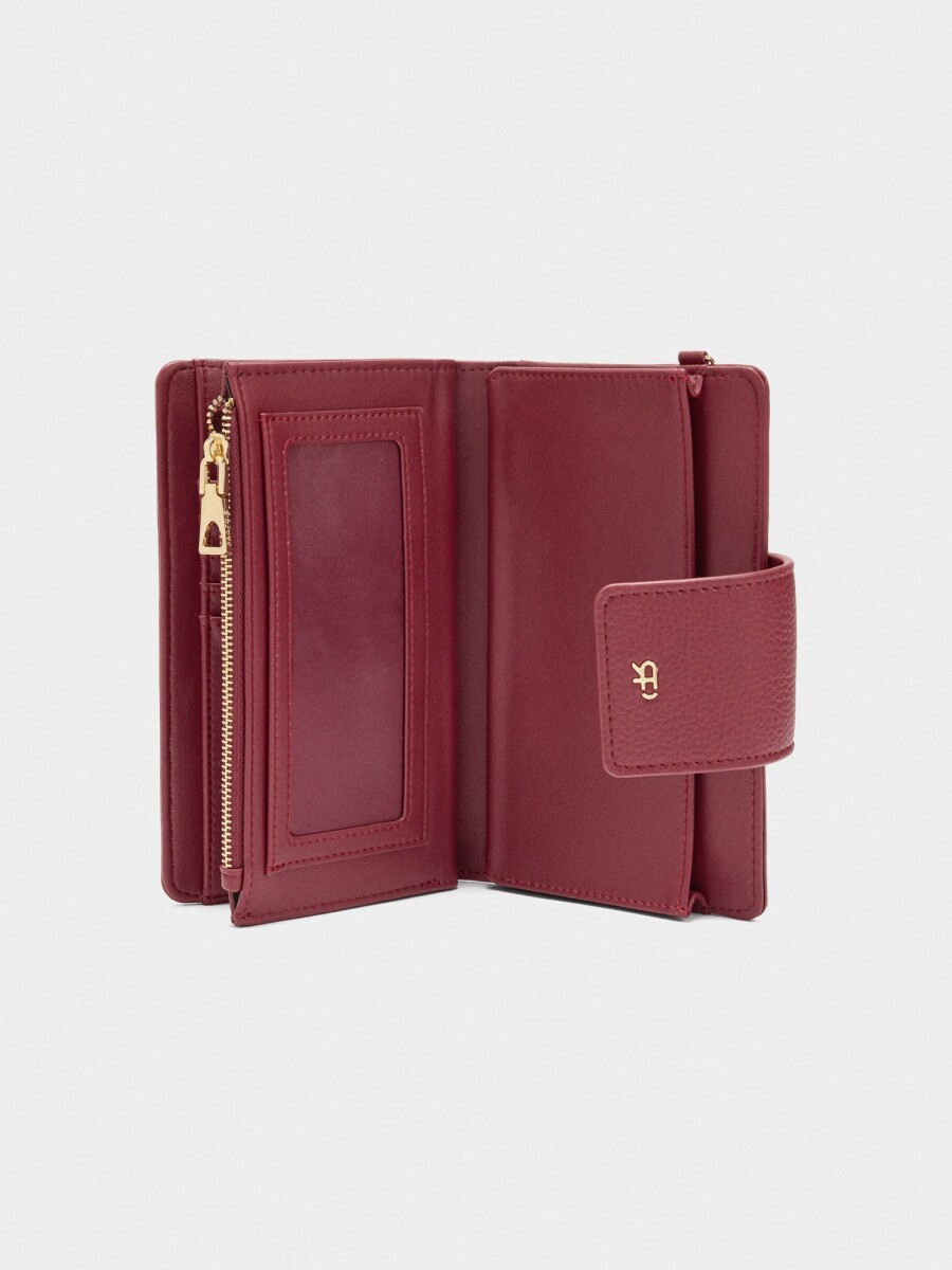 Cartera Con Bolsillo Para Móvil rojo