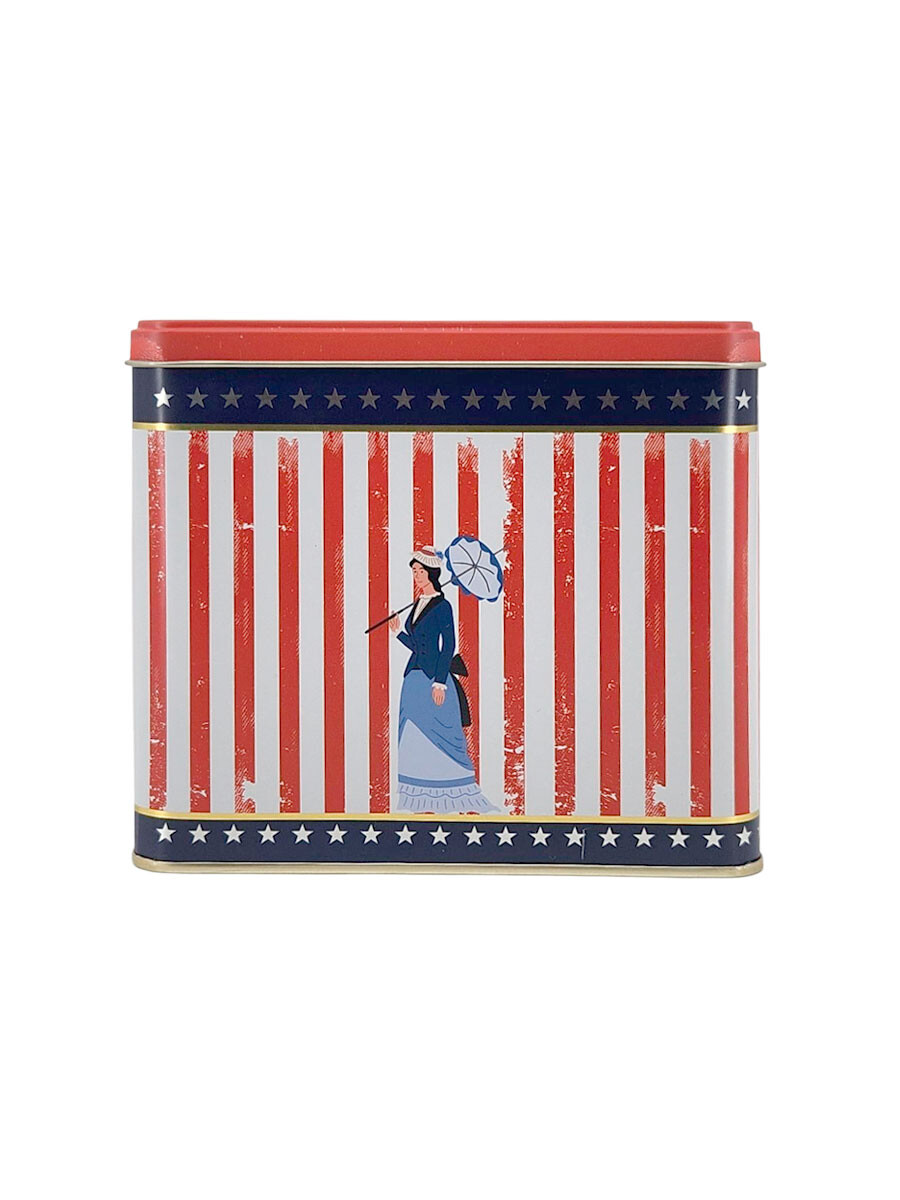 LATA CUADRADA LONDRES - ROJO 