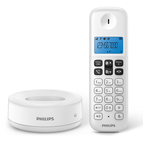 Teléfono inalámbrico Philips D1311W/77 Teléfono inalámbrico Philips D1311W/77