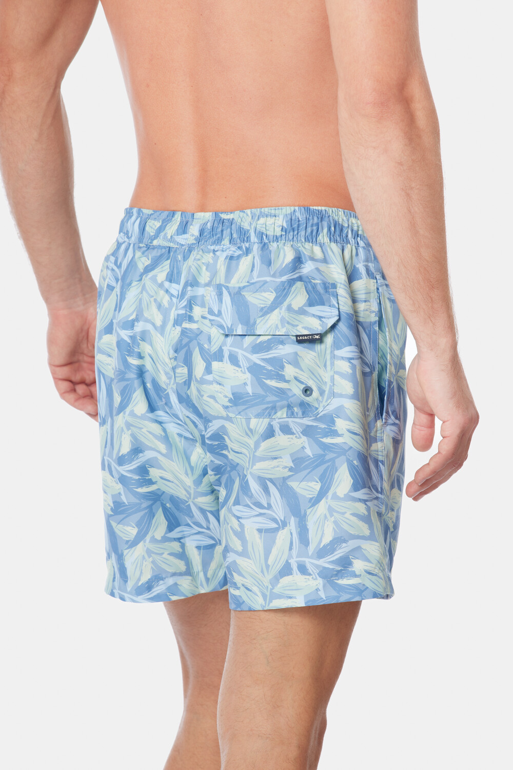 SHORT DE BAÑO ESTAMPADO Azul