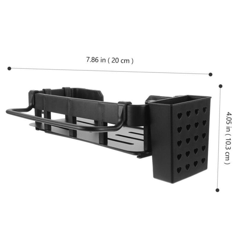 Estante con adhesivo multiuso NEGRO