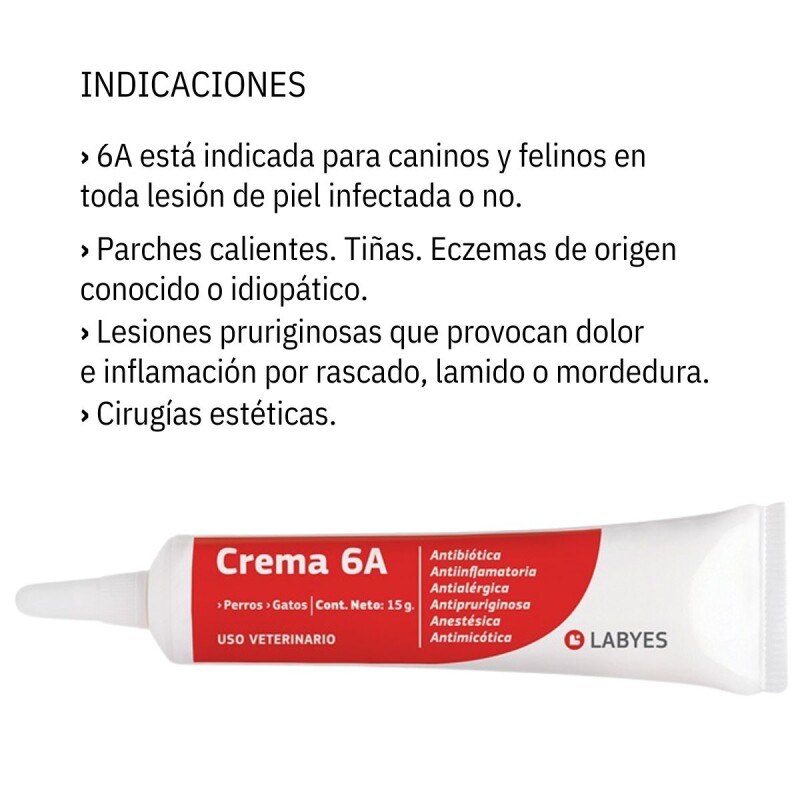 CREMA 6A POMO 15 GRAMOS CREMA 6A POMO 15 GRAMOS