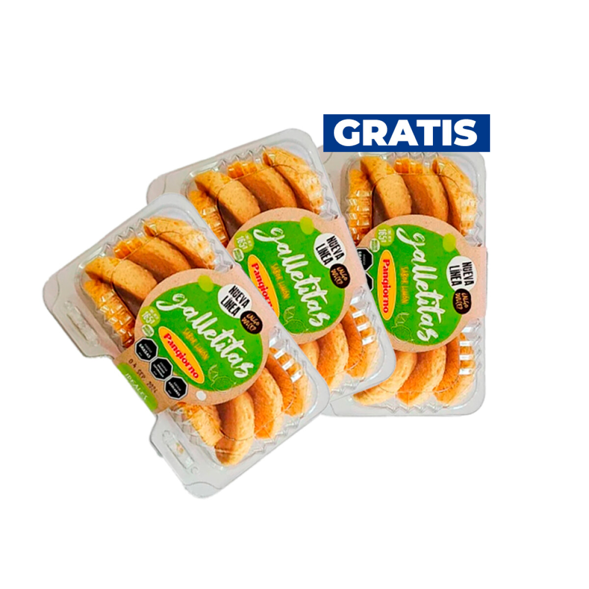 2 Paq. Galletas De Limon 165 Gs + 1 Paq. Galletas De Limon De Regalo 