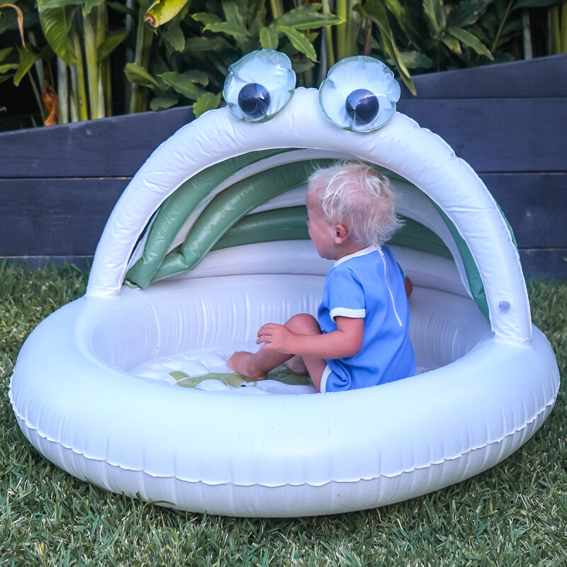 Piscina inflable con techo UPF+ Wild Khaki