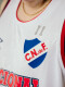 CAMISETA BASKET COPA BCLA 2025 Nacional Hombre Skuba, Blanco, Azul Marino