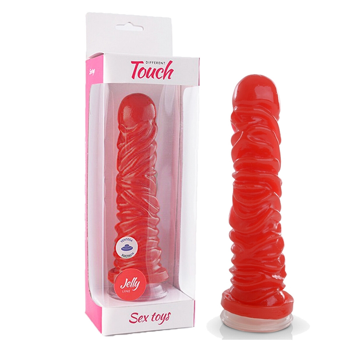 Consolador Twister Con Ventosa - Rojo 