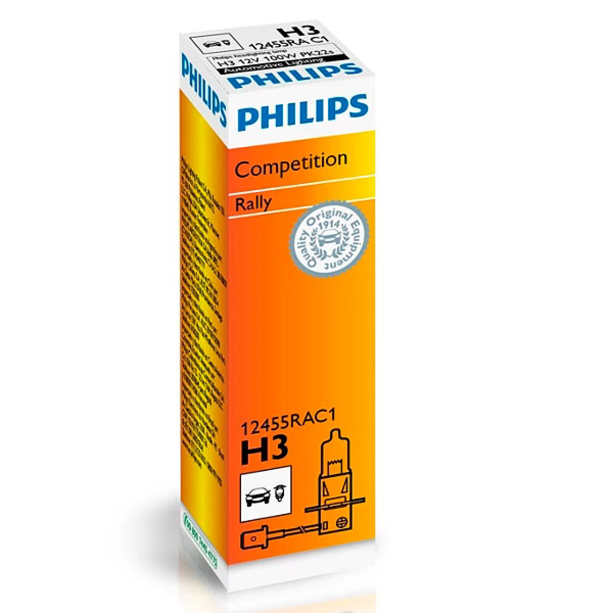LAMPARA - HALOGENA 12V 100W H3 RALLY PHILIPS 