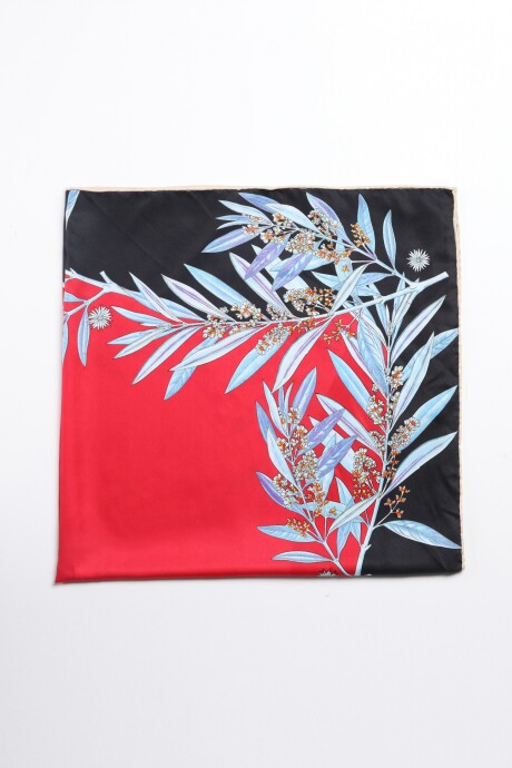 Pañuelo estampado negro