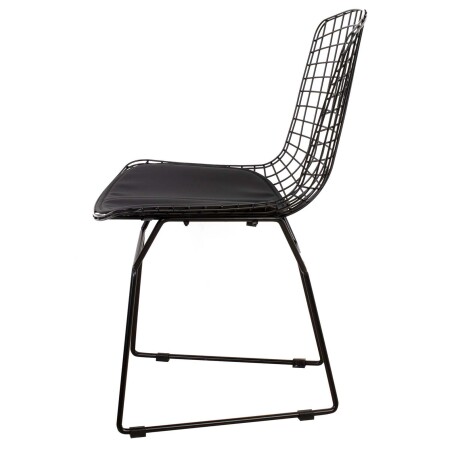 SILLA METAL NEGRO BERTOIA C-451