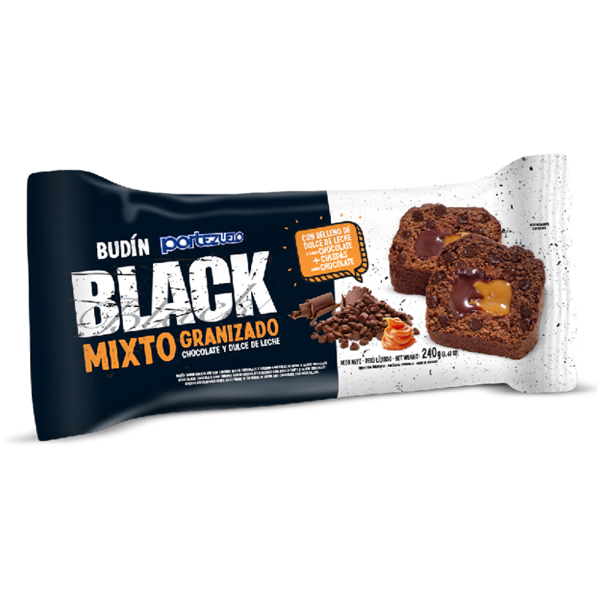 Budin Portezuelo 240grs Relleno - Black Mixto Granizado 