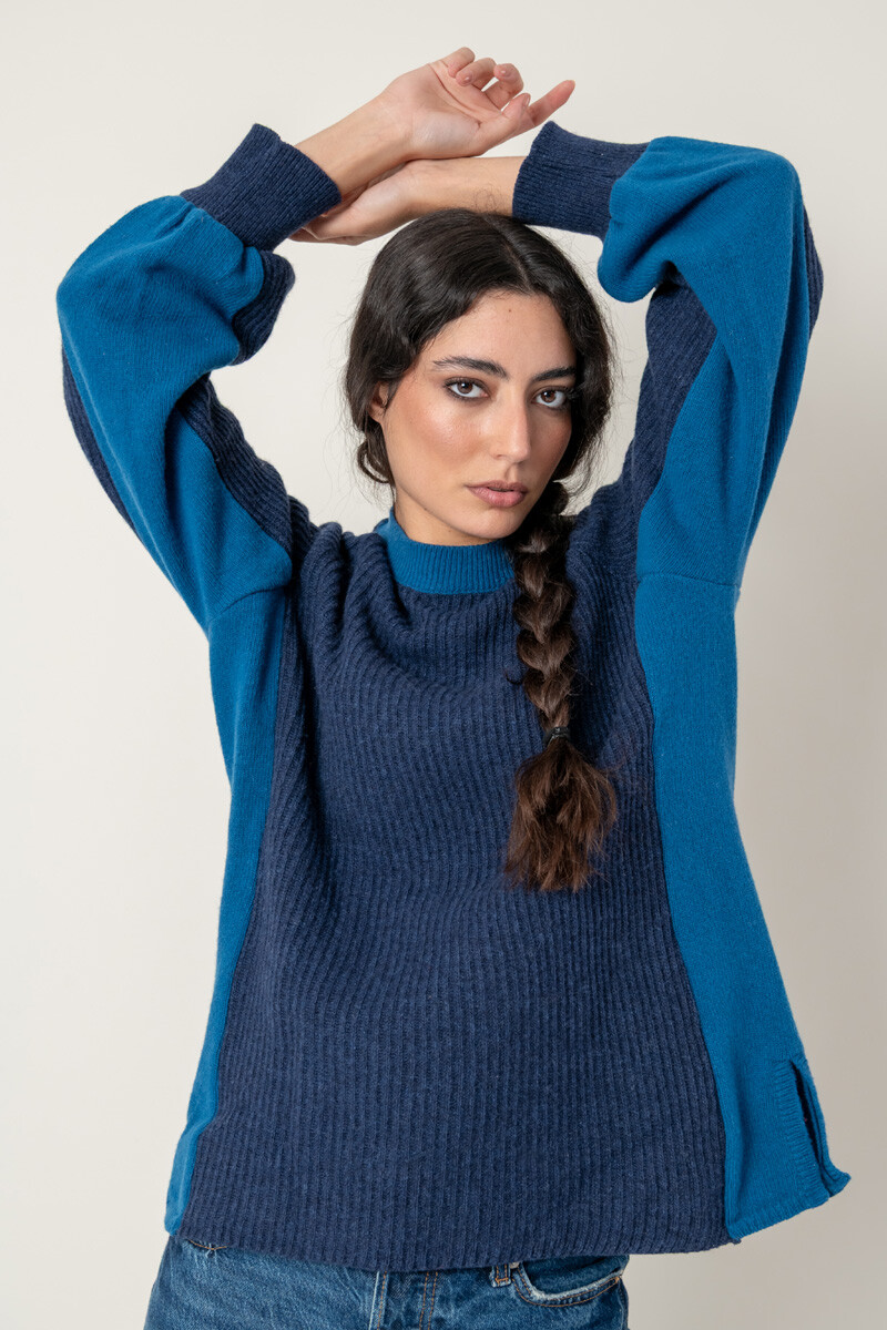 Buzo duo Azul