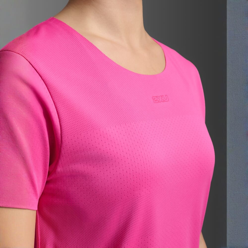 Polo Running Light Speed Tech Tee Mujer Fuchsia/fuchsia Reflective