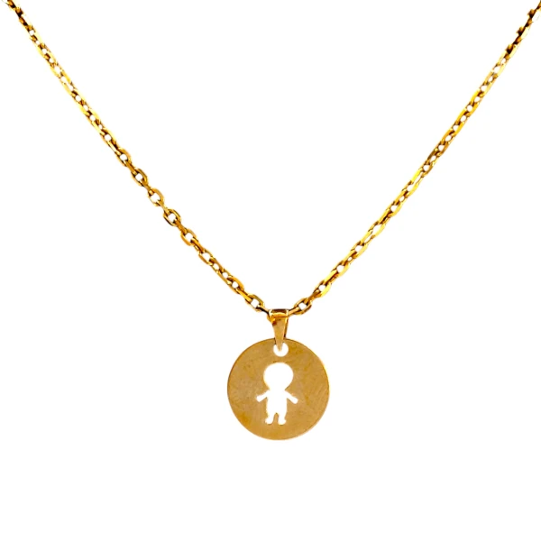 Dije Niño-Oro bajo-Sin piedra-CP8503 Sinpiedra