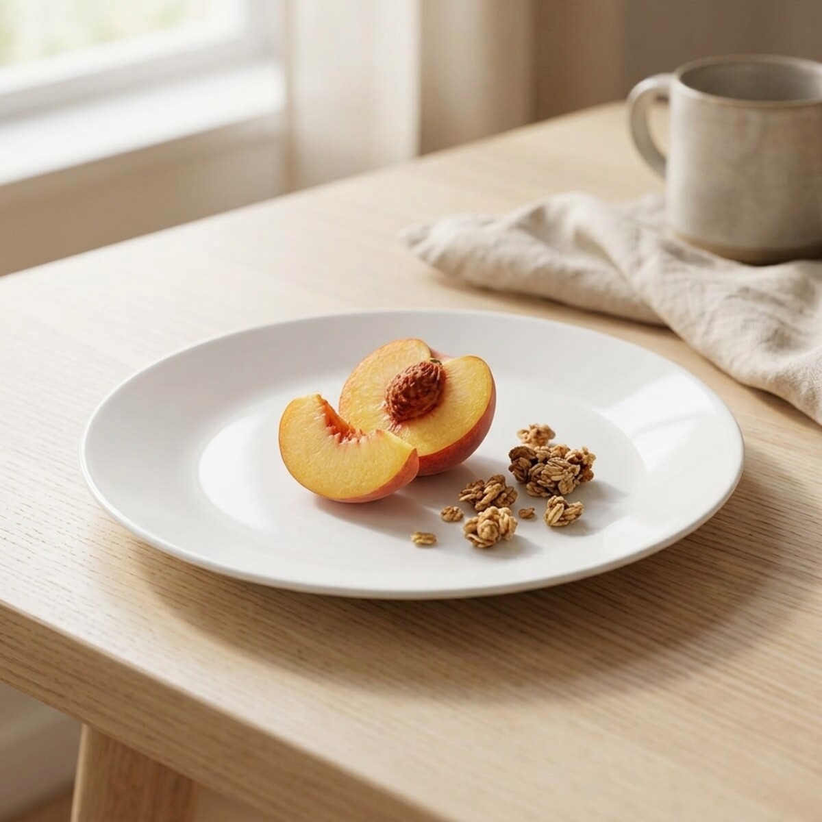 Plato llano 25cm Opalina - BLANCO 