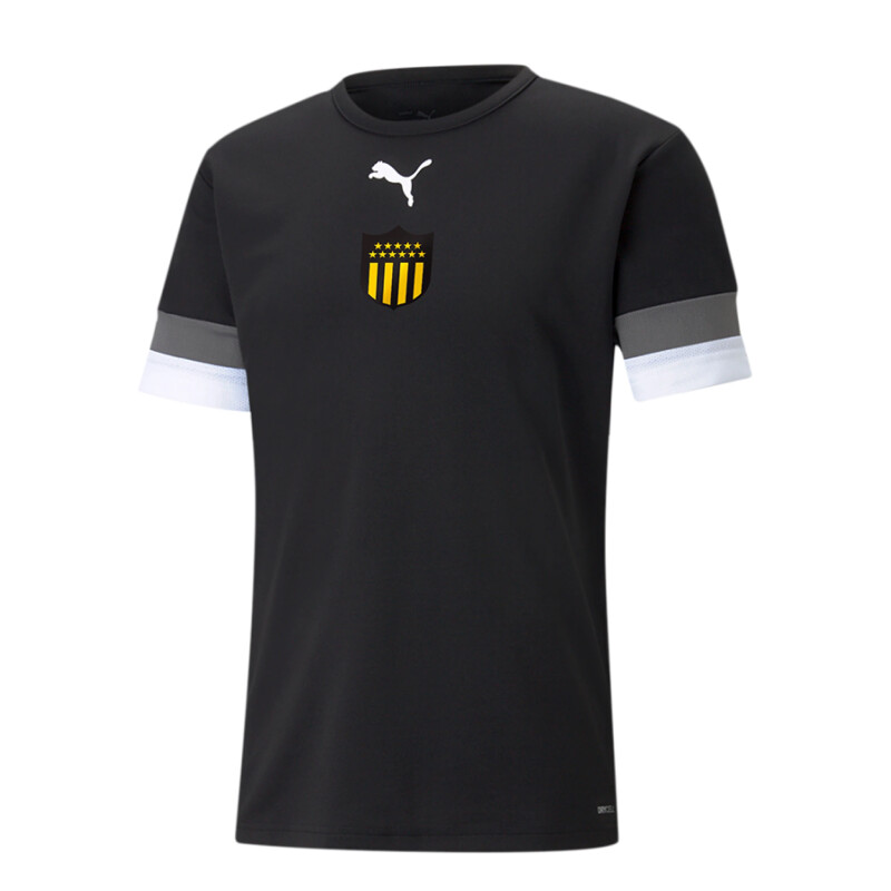 Remera de Niños Puma Team Rise Peñarol JRS Negro - Gris - Blanco