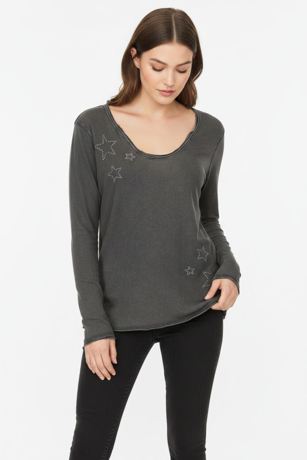 Remera Loryth Gris Oscuro