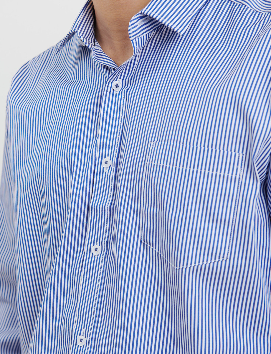 012578 CAMISA HARRINGTON LABEL Azul Osc/bla