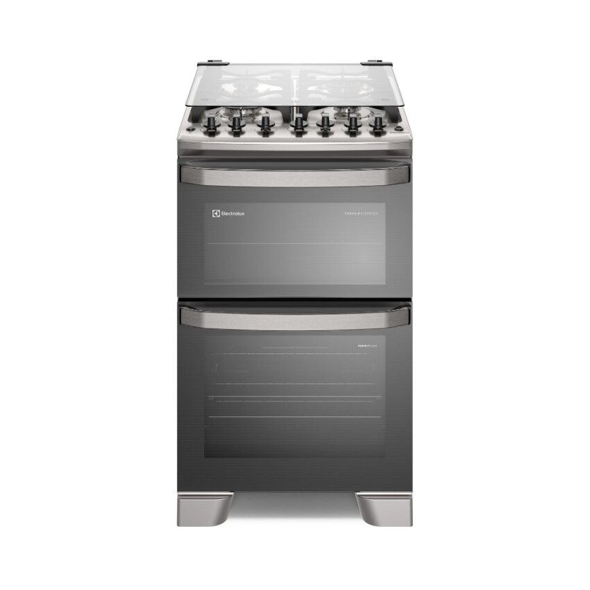 Cocina combinada Electrolux 4H doble horno EL-FE4DC inox. Cocina combinada Electrolux 4H doble horno EL-FE4DC inox.