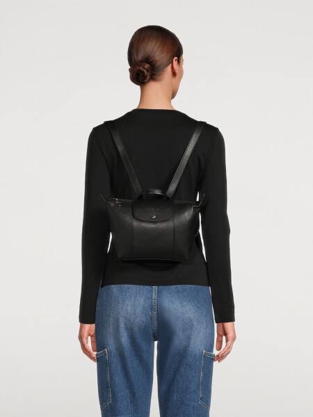 Mochila de cuero flexible, Le pliage cuir Negro