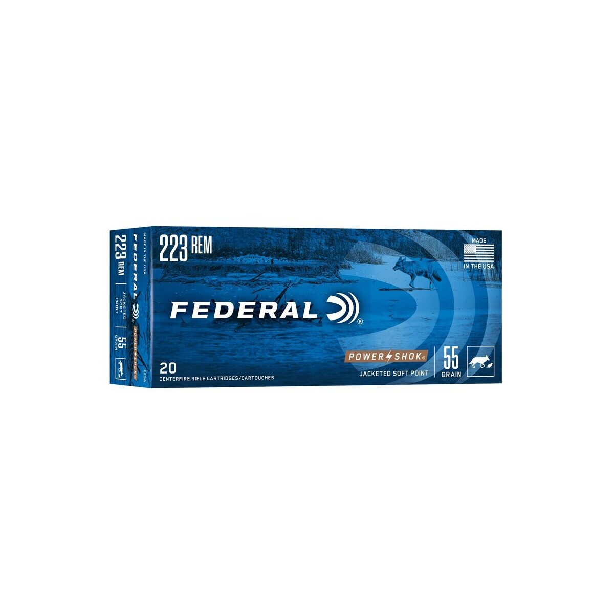 BALA FEDERAL POWER SHOCK CAL 223REM 55GRS 