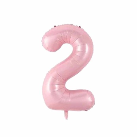 Globo rosado pastel 75 cm Número 2