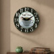 Reloj de pared mdf D28,8x3,5 cm COFFEE