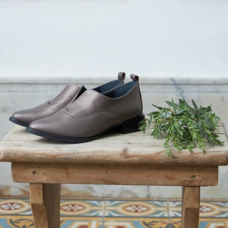 ZAPATO VENET - CUERO CINNIA PLATEADO