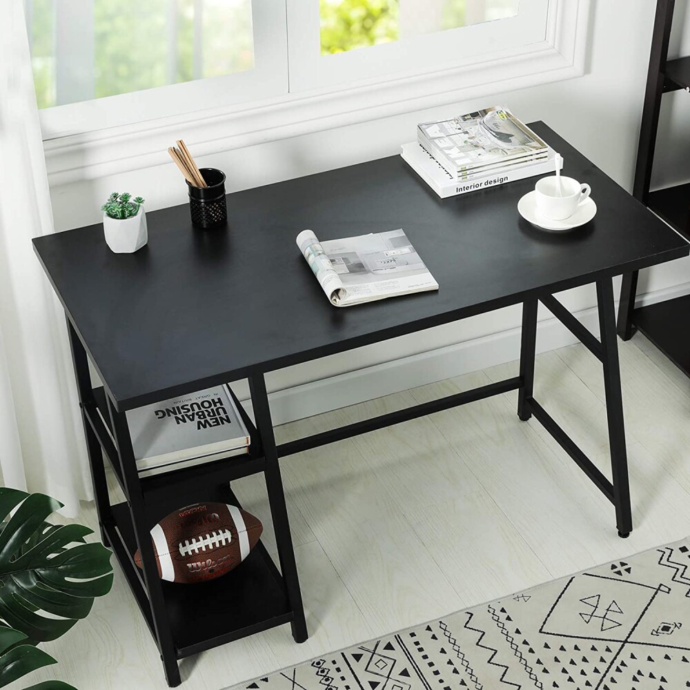 Escritorio Con Estantes Modelo ENGLAND Negro