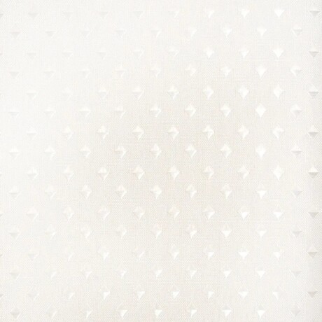 Cortina Baño Ducha Diseño Puntas de Diamante en Poliéster Blanco