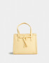 City Tendencia Cartera Mini City Trenzada - Amarillo Claro
