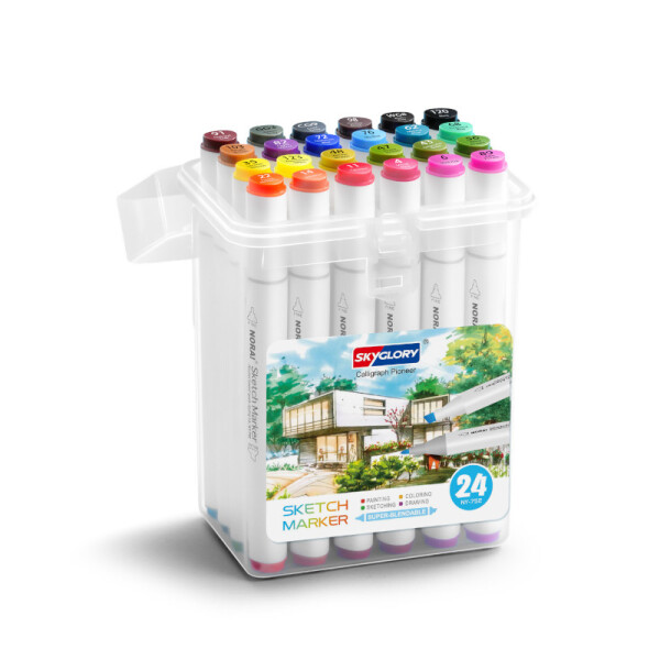 Marcador Sketch Doble punta - Sky Glory 24 colores