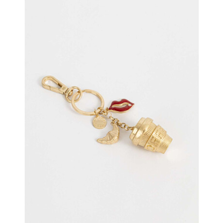 Llavero Y Charm De Café ''girly Coffee Era'' Dorado