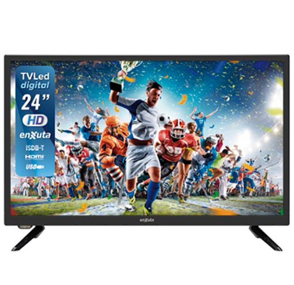 TV ENXUTA 24 LEDENX1224D1K Digital HD - Sin color 