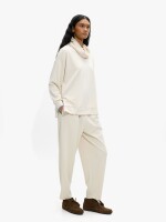 Sudadera Con Cuello Alto Y Tacto Suave blanco