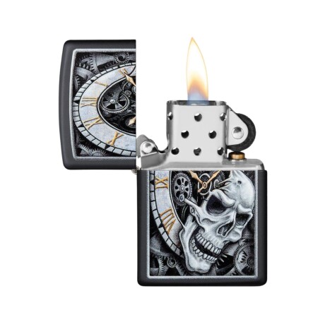 Encendedor Zippo Skull Clock - 29854 Encendedor Zippo Skull Clock - 29854