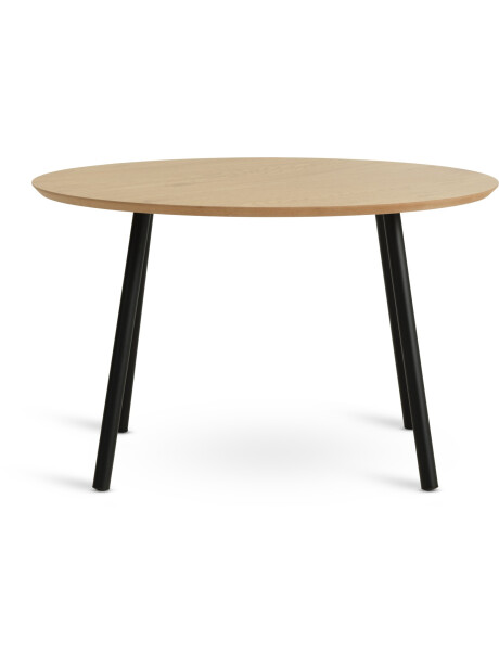 Mesa de centro NYBO Ø70 roble/negro Mesa de centro NYBO Ø70 roble/negro