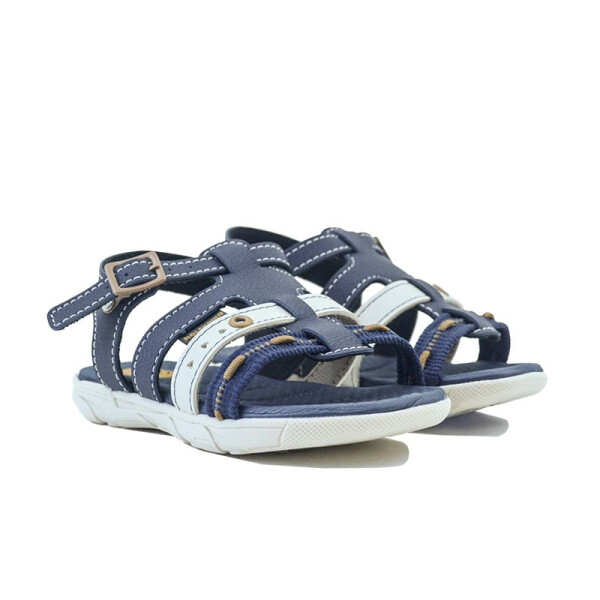 Sandalias Molekinho Tiras Combinadas de Niños - 2135.657-163 Marino-blanco