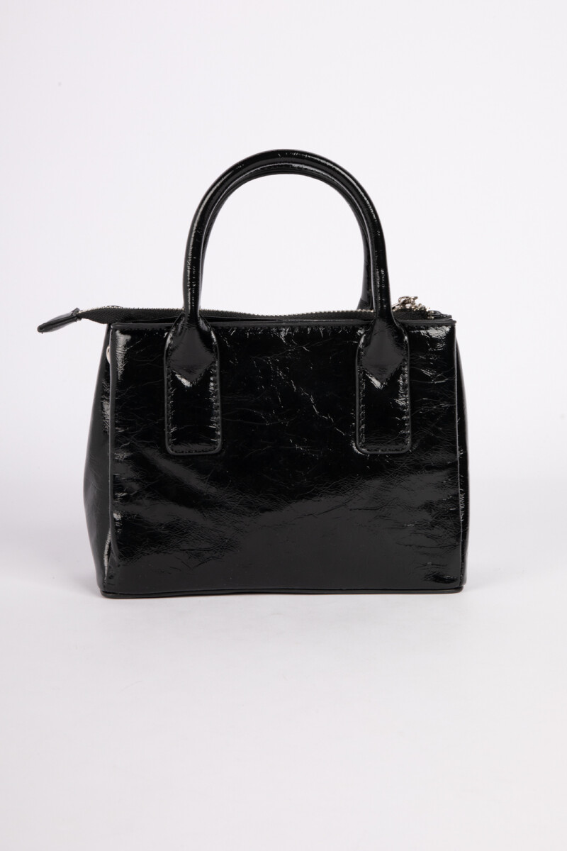 CARTERA MINI TOTE SHINY Negro