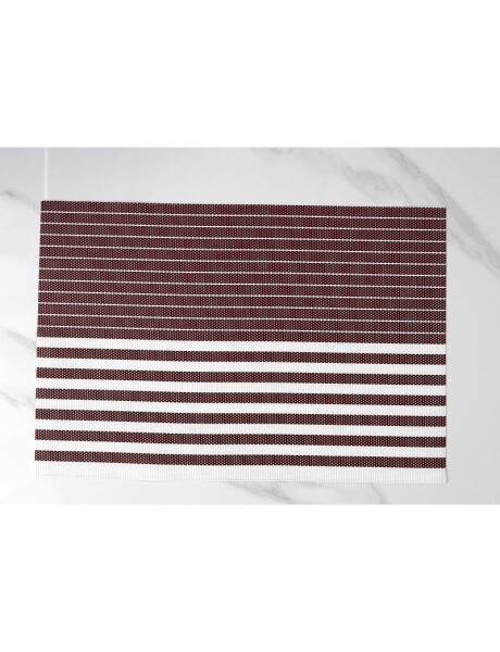 INDIVIDUAL PVC RAYAS 45x30CM ROJO/BLANCO INDIVIDUAL PVC RAYAS 45x30CM ROJO/BLANCO