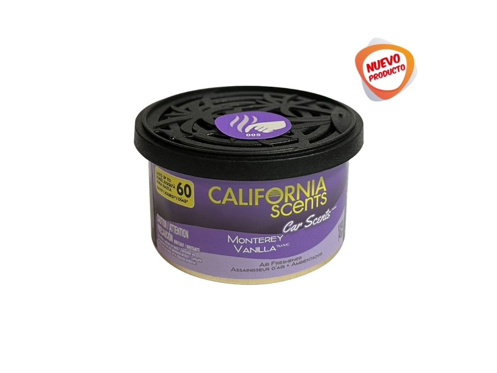 Aromatizador Lata Madera Monterey Vainilla California Scents 