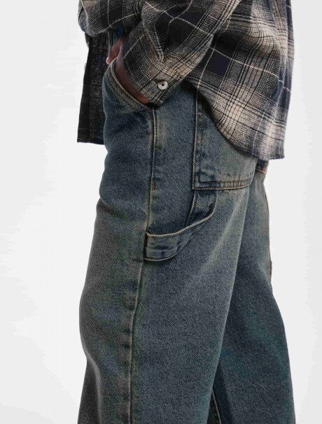 PANTALONES VAQUEROS DESGASTADOS AZUL