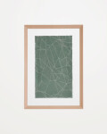 Cuadro abstracto Durkan de papel reciclado verde 100 x 70 cm Cuadro abstracto Durkan de papel reciclado verde 100 x 70 cm