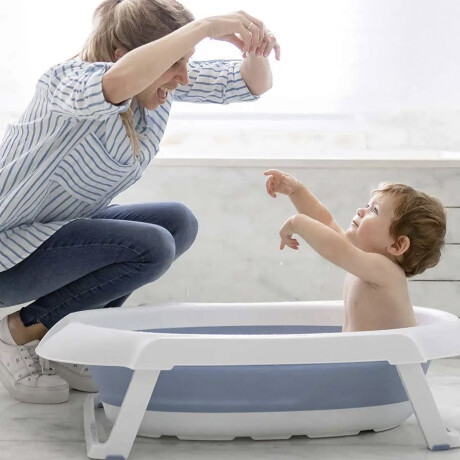 Bañera Plegable con Soporte para Bebé Carestino 30 Litros Aguamarina