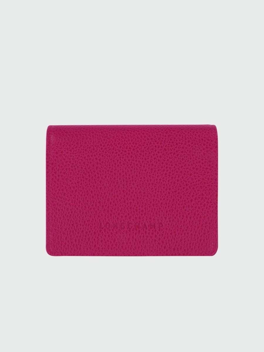 Longchamp -Billetera compacta de cuero, Le Foulonné 