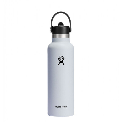 Botella Hydro Flask 21 Oz Standard Flex Straw Cap Blanco Botella Hydro Flask 21 Oz Standard Flex Straw Cap Blanco