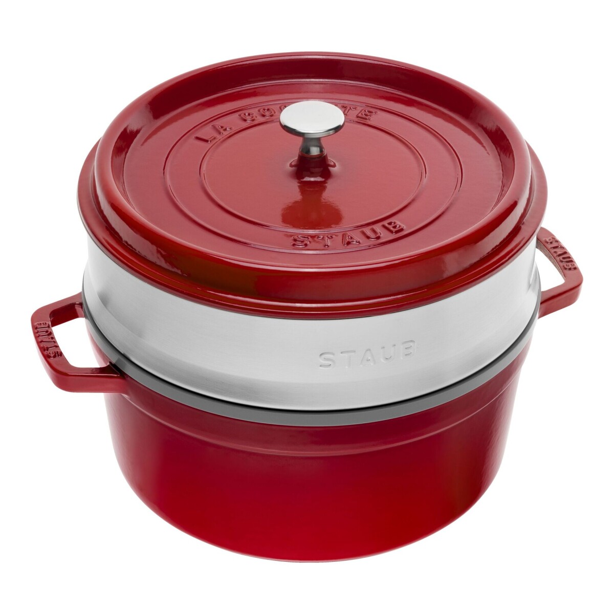 STAUB COCOTTE C/ VAPORIERA - 26 CM CHERRY 