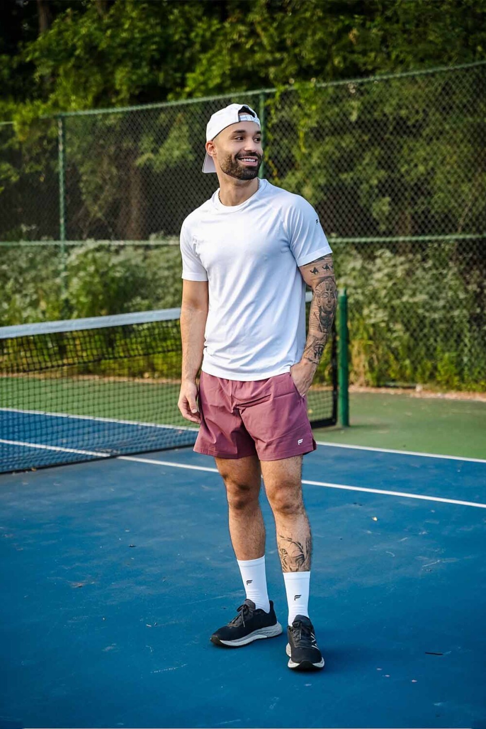 Polo Manga Corta Fit The Training Day Tee Hombre Classic White