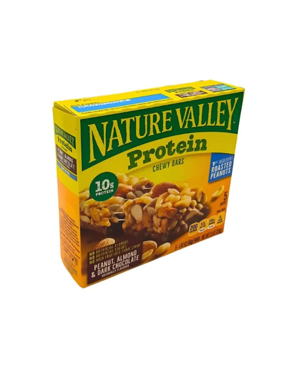¡OFERTA IMPERDIBLE! Barritas de Granola con Proteína Sabor Peanut y Chocolate 5x40g Nature Valley 