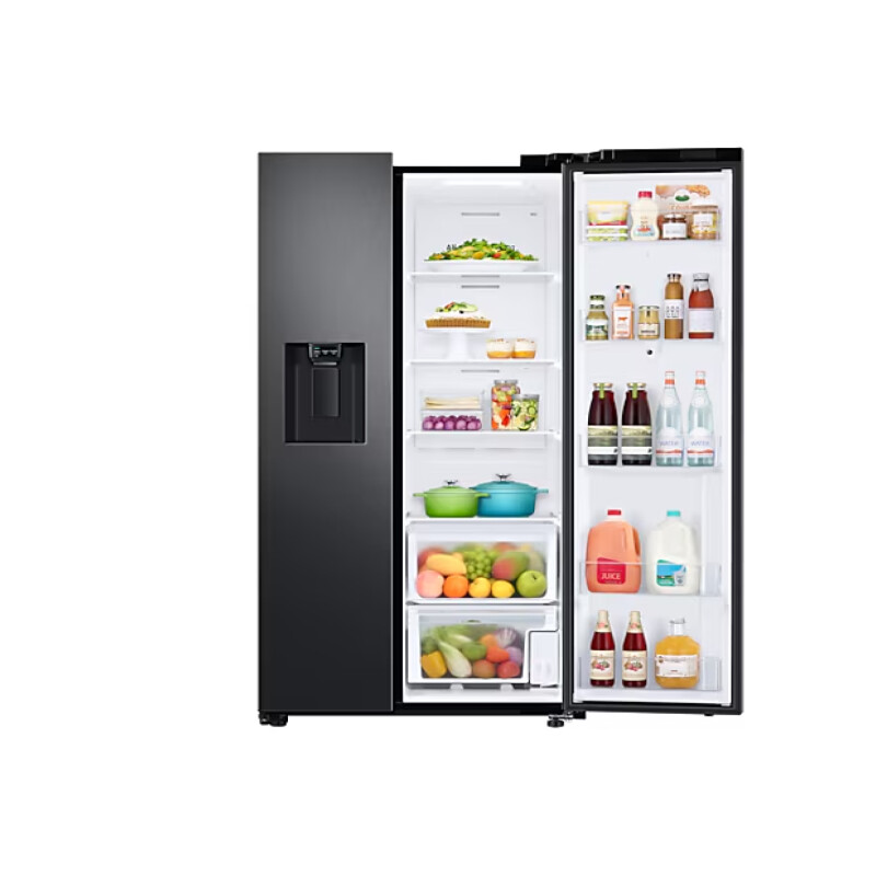 Heladera Side by Side de 585 L Family Hub + Microondas 20 L de Regalo Heladera Side by Side de 585 L Family Hub + Microondas 20 L de Regalo