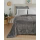 Acolchado Velour Lepper 2 plazas en microfibra PRISMA GRIS